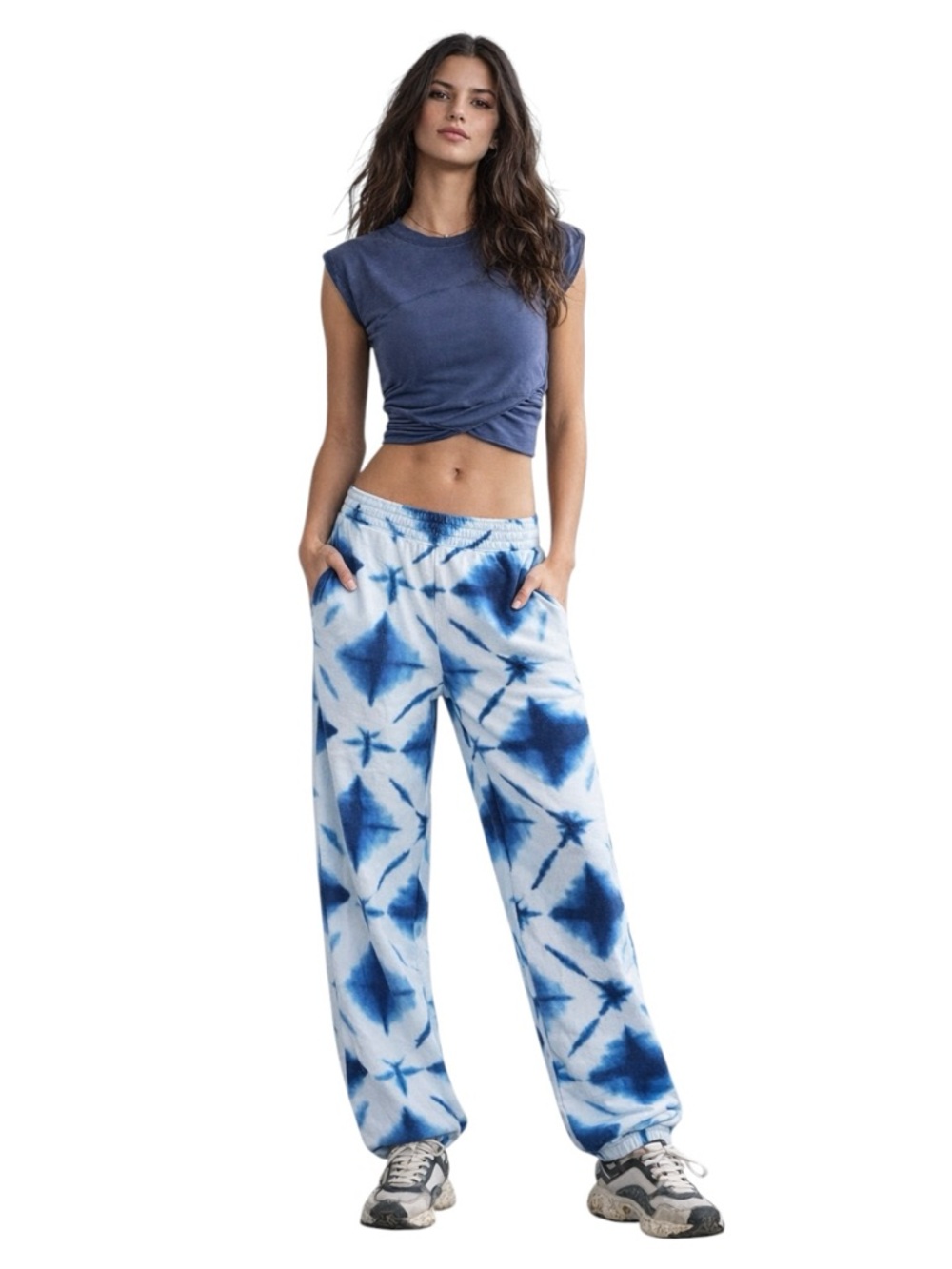 Free People Movement Shibori Tie Dye Set Crossover Top + Pants Size XS